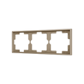 ZS70. 3-gang Frame - Champagne by Zennio