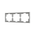ZS70. 3-gang Frame - Silver by Zennio