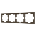 ZS70. 4-gang Frame - Mocha by Zennio