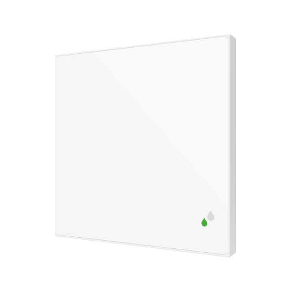 Flat Sensato v2. KNX Humidity and Temperature sensor for flush mounting - White by Zennio