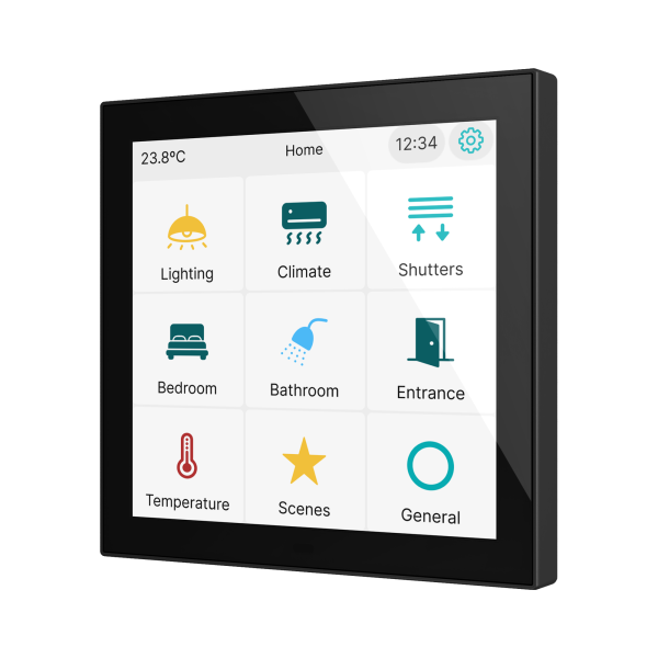 CX40. KNX capacitive touch panel 4" - Anthracite by Zennio