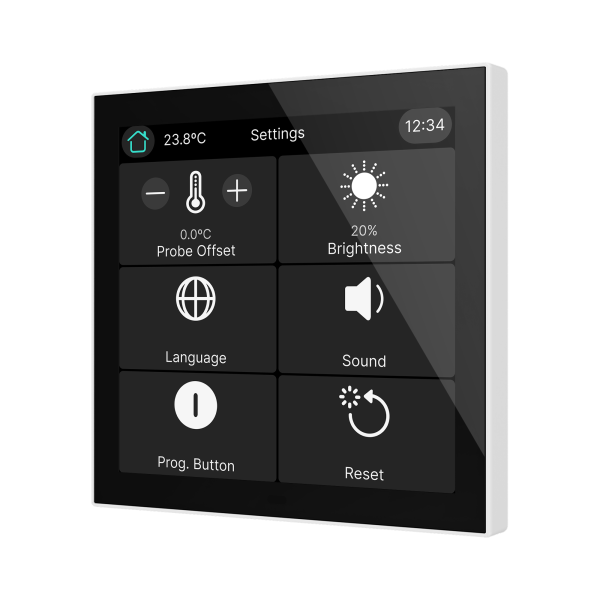 CX40. KNX capacitive touch panel 4" - White by Zennio