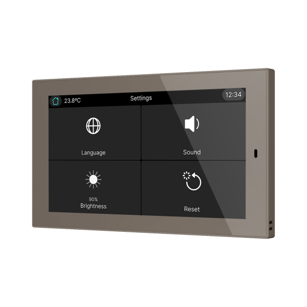 CX50. KNX capacitive touch panel 5" - Champagne by Zennio