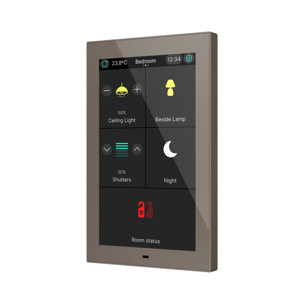 CX50. KNX capacitive touch panel 5" - Mocha by Zennio