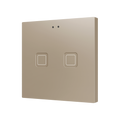 Tecla RGB 2. PC-ABS Capacitive push button - 2 buttons - Champagne by Zennio