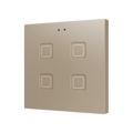 Tecla RGB 4. PC-ABS Capacitive push button - 4 buttons - Champagne by Zennio