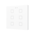 Tecla RGB 6. PC-ABS Capacitive push button - 6 buttons - White by Zennio
