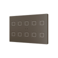 Tecla RGB XL 10. PC-ABS Capacitive push button - 10 buttons - Mocha by Zennio
