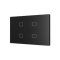 Tecla RGB XL 4. PC-ABS Capacitive push button - 4 buttons - Anthracite by Zennio