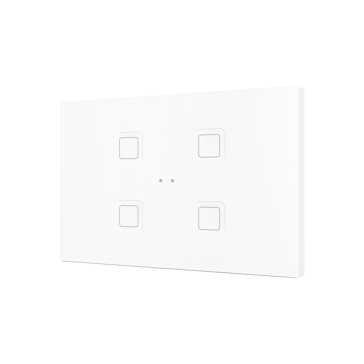 Tecla RGB XL 4. PC-ABS Capacitive push button - 4 buttons - White by Zennio