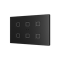Tecla RGB XL 6. PC-ABS Capacitive push button - 6 buttons - Anthracite by Zennio