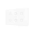 Tecla RGB XL 6. PC-ABS Capacitive push button - 6 buttons - White by Zennio