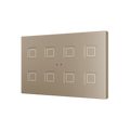 Tecla RGB XL 8. PC-ABS Capacitive push button - 8 buttons - Champagne by Zennio