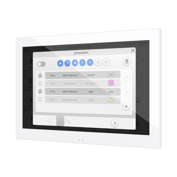 Z100. Color capacitive touch panel (10" display) - White by Zennio