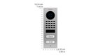DoorBird D1102V IP Video Intercom, 2 Call Buttons, Surface-mount