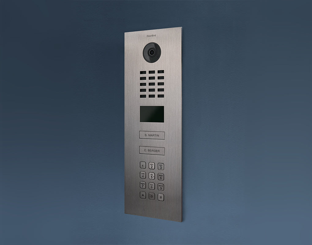 DoorBird D2202KV IP Video Intercom, 2 Call Buttons, with Keypad