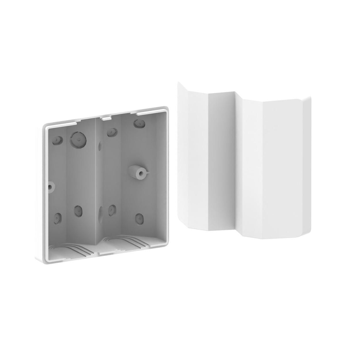 Corner mounting base for DM KNT S1/B1 detectors – Dinuy – White