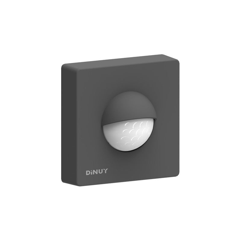 KNX presence/motion detector 180°, wall mounting, IP55 – Dinuy – Black