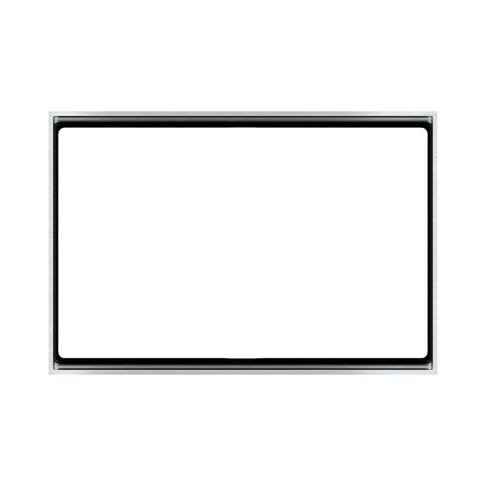 Ekinex FF / 71 series rectangular frame Form 126x86 EK-FOR – Metal Aluminium (GBQ)