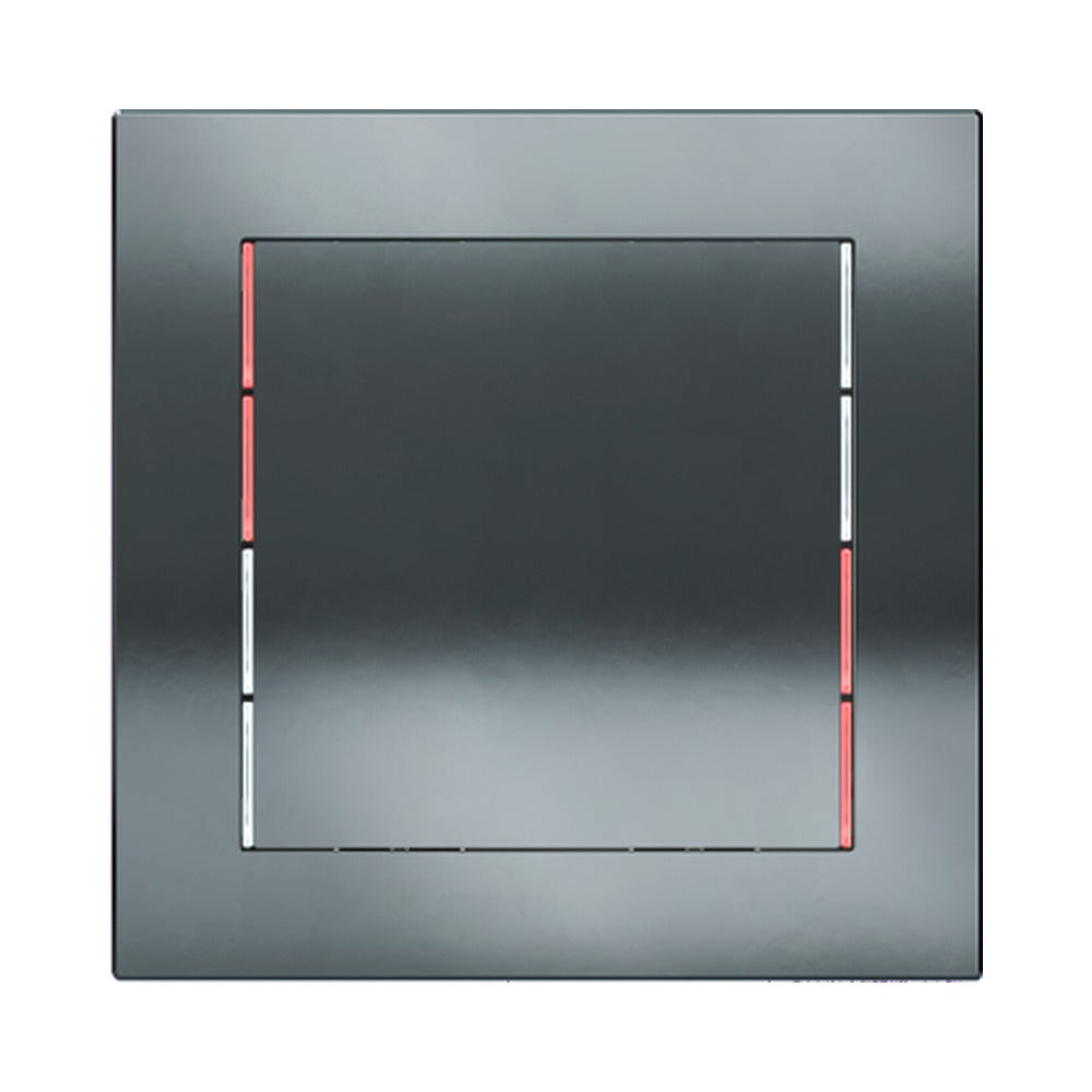 Ekinex 71 series square rocker 60x60, pack of 1 EK-T1Q – Metal HT Black Metal (CBM)