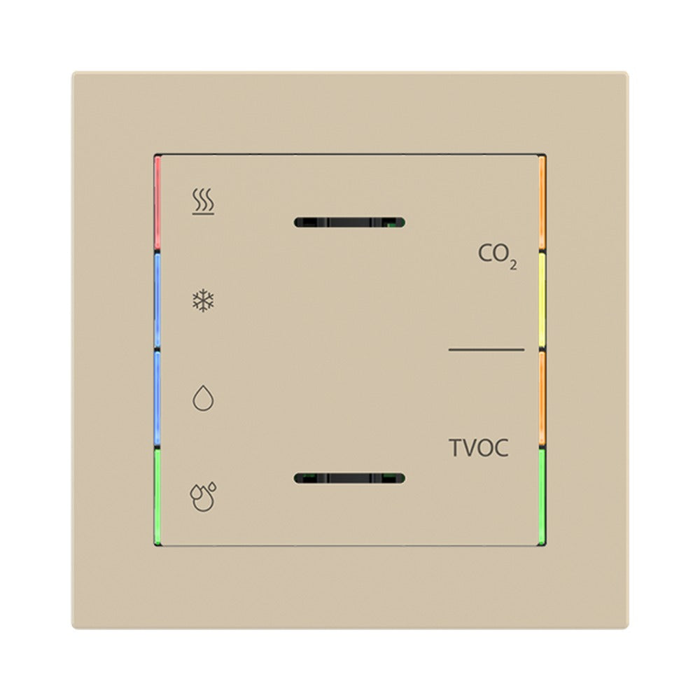 Ekinex front cover 60x60 for multisensor EK-ES3-TP EK-T1Q-ES2 – Fenix NTM Beige Luxor (FBL)