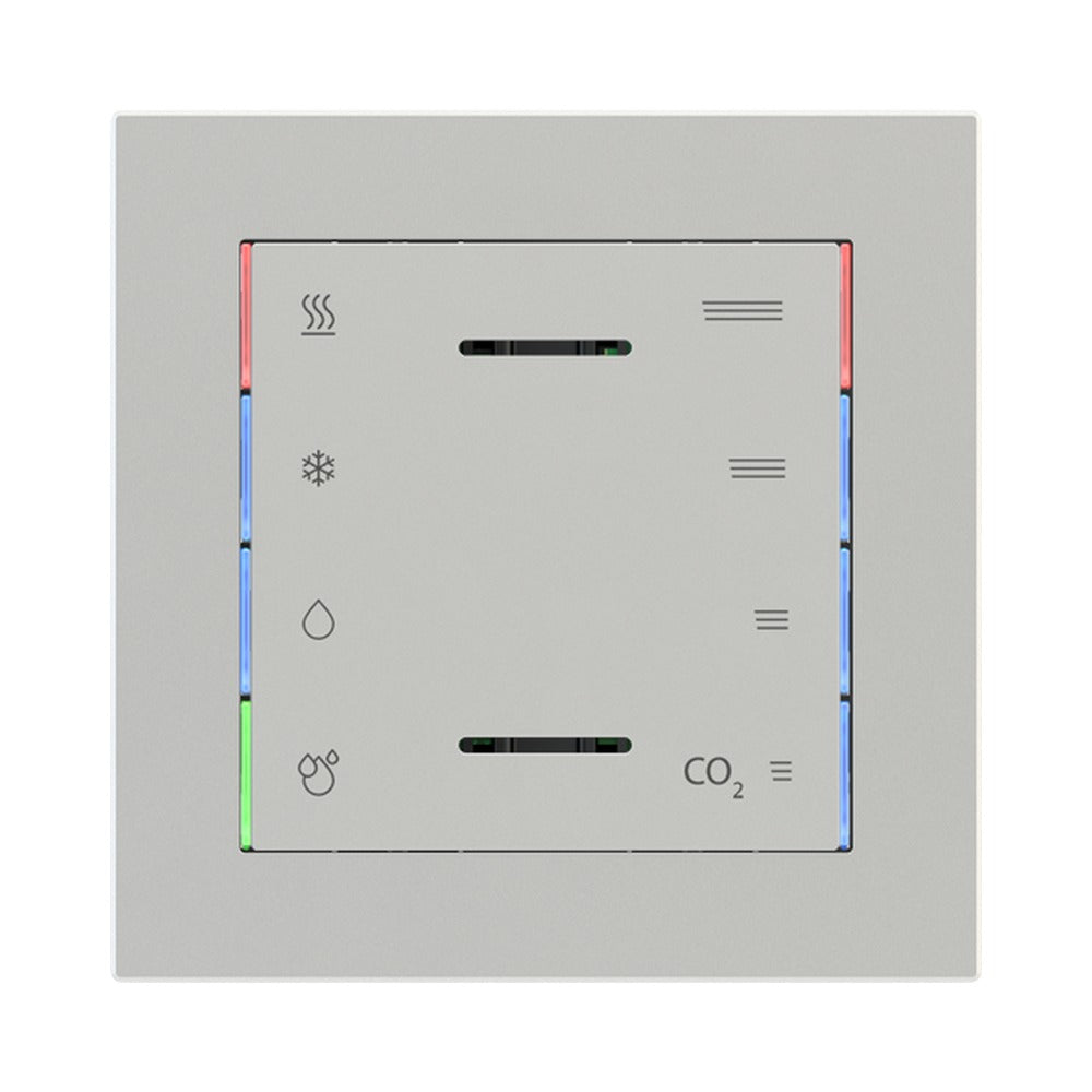 Ekinex front cover 60x60 for multisensor EK-ET3-TP EK-T1Q-ET2 – Technopolymer Silver (GAG)