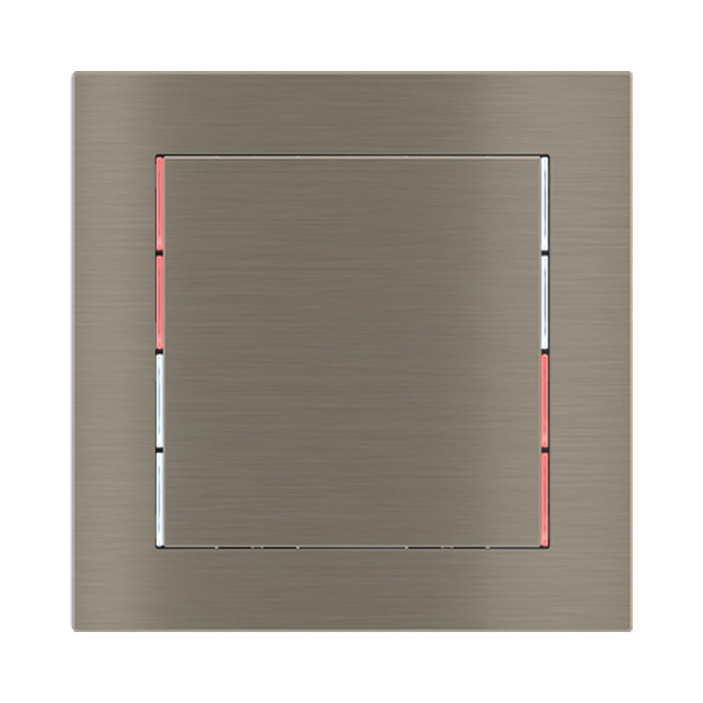 Ekinex 71 series square rocker 60x60, pack of 1 EK-T1Q – Metal Nickel (GBR)