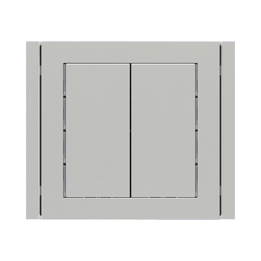 Ekinex 71 series vertical rocker 30x60 with symbol/text (made to order), 1 pc – Technopolymer Silver (GAG)