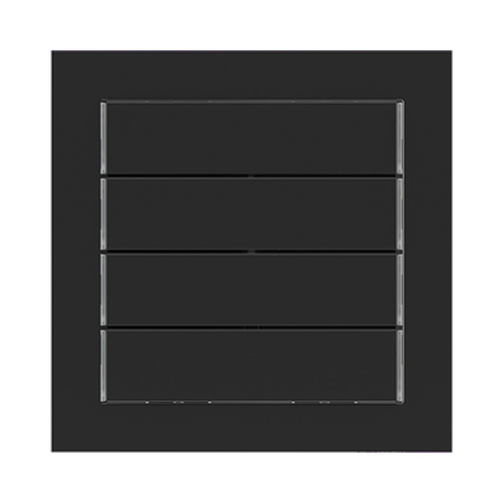 Ekinex 71 series horizontal rocker 60x15 with symbol/text (made to order), 1 pc – Fenix NTM Black Ingo (FNI)