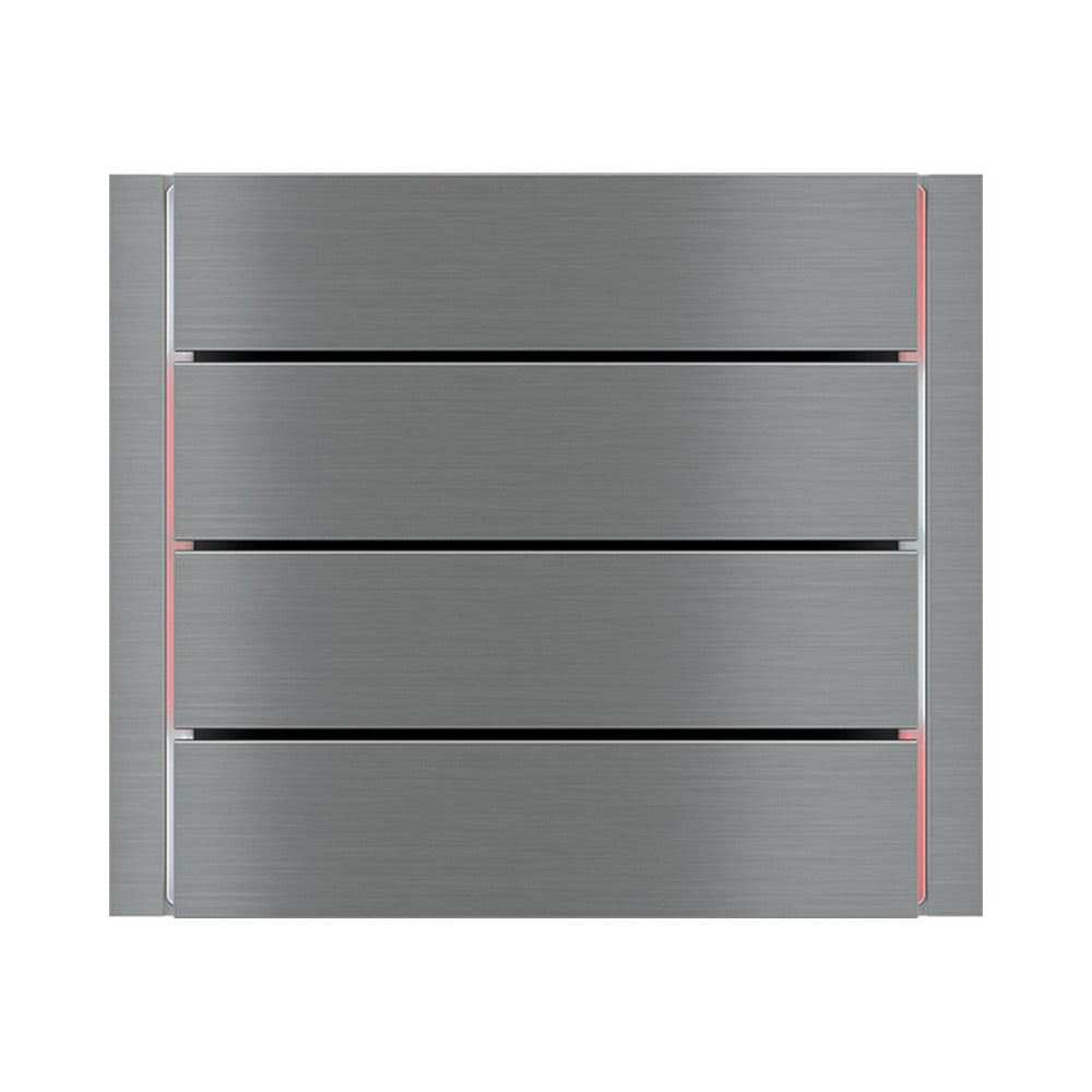 Ekinex FF horizontal rockers 80x20, pack of 4 EK-TRO – Metal Titanium (GBS)