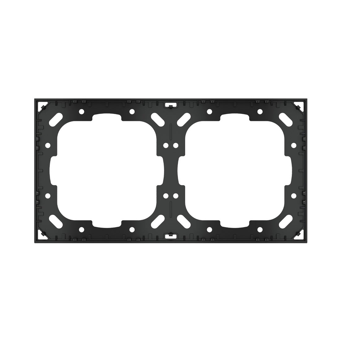 Ekinex 2-fold adapter frame for double plates (71 mm) EK-A71E / EK-A71 – Ekinex devices only (A71E) / 'NF / Deep, black
