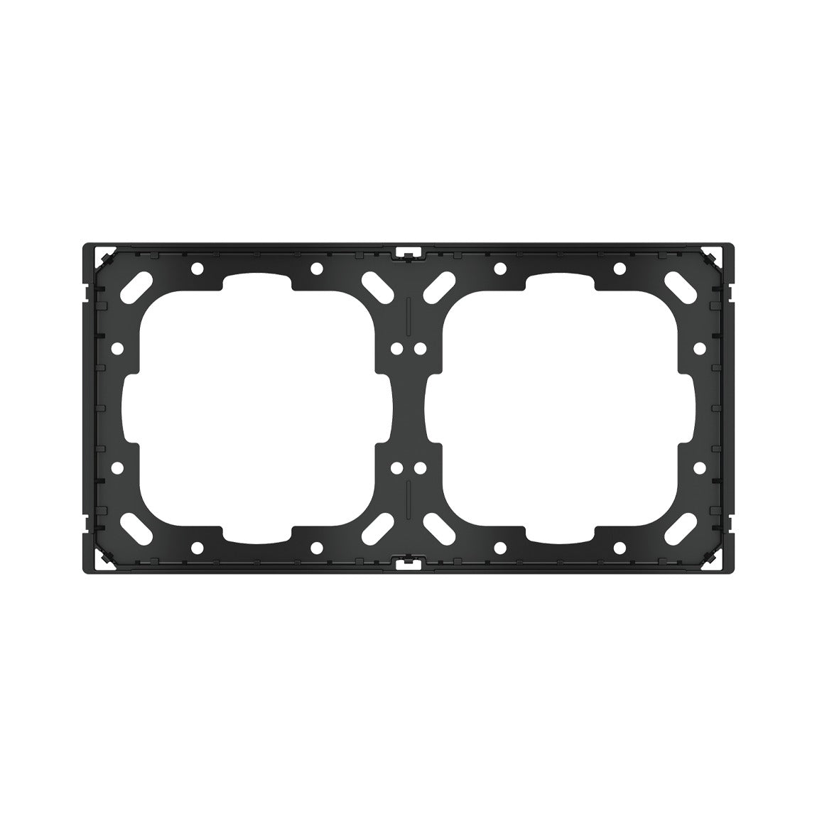 Ekinex 2-fold adapter frame for double plates (71 mm) EK-A71E / EK-A71 – Ekinex devices only (A71E) / Form frame, black