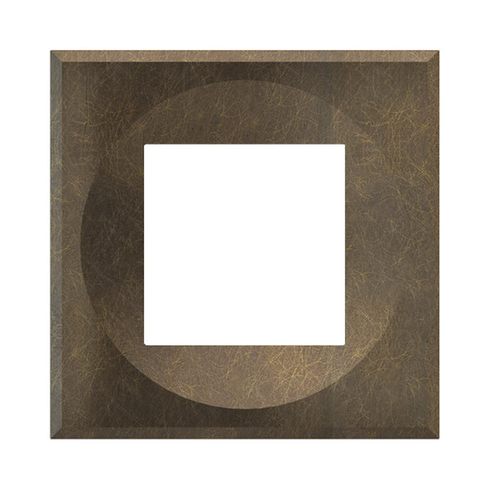 Ekinex ERA square magnetic plate, 45x45 window (UK, multistandard, modules) EK-DEA-P – Bronze Corked