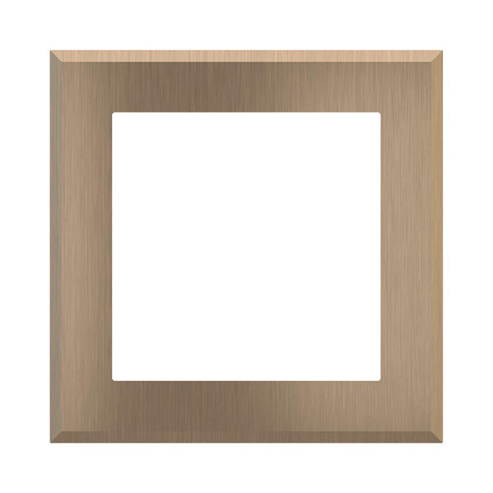 Ekinex ERA square magnetic plate, 60x60 window (thermostats) EK-DEA-C – Warm Brass