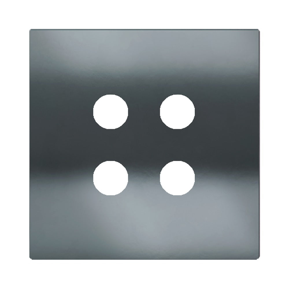 Ekinex Proxima square magnetic plate for pushbutton EK-PQA – Black Metal