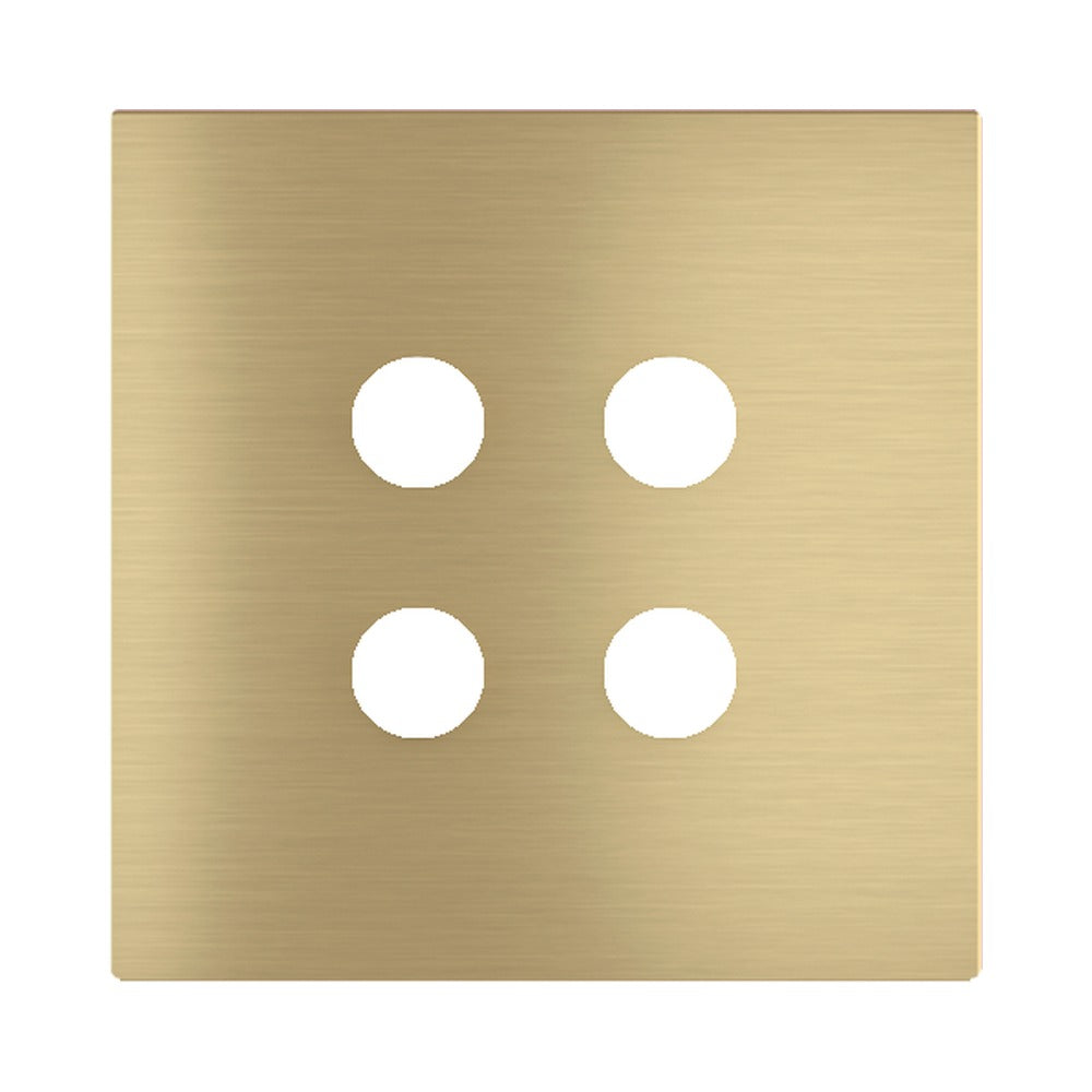 Ekinex Proxima square magnetic plate for pushbutton EK-PQA – Brass