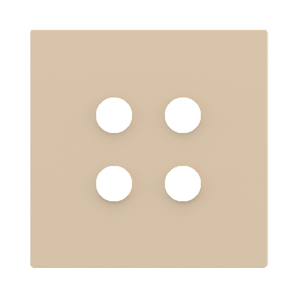 Ekinex Proxima square magnetic plate for pushbutton EK-PQA – Beige Luxor