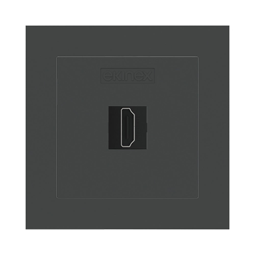 Ekinex keystone front cover 55x55 for 2 connectors EK-KSC-2K – Fenix NTM Grey Bromine (FGB)