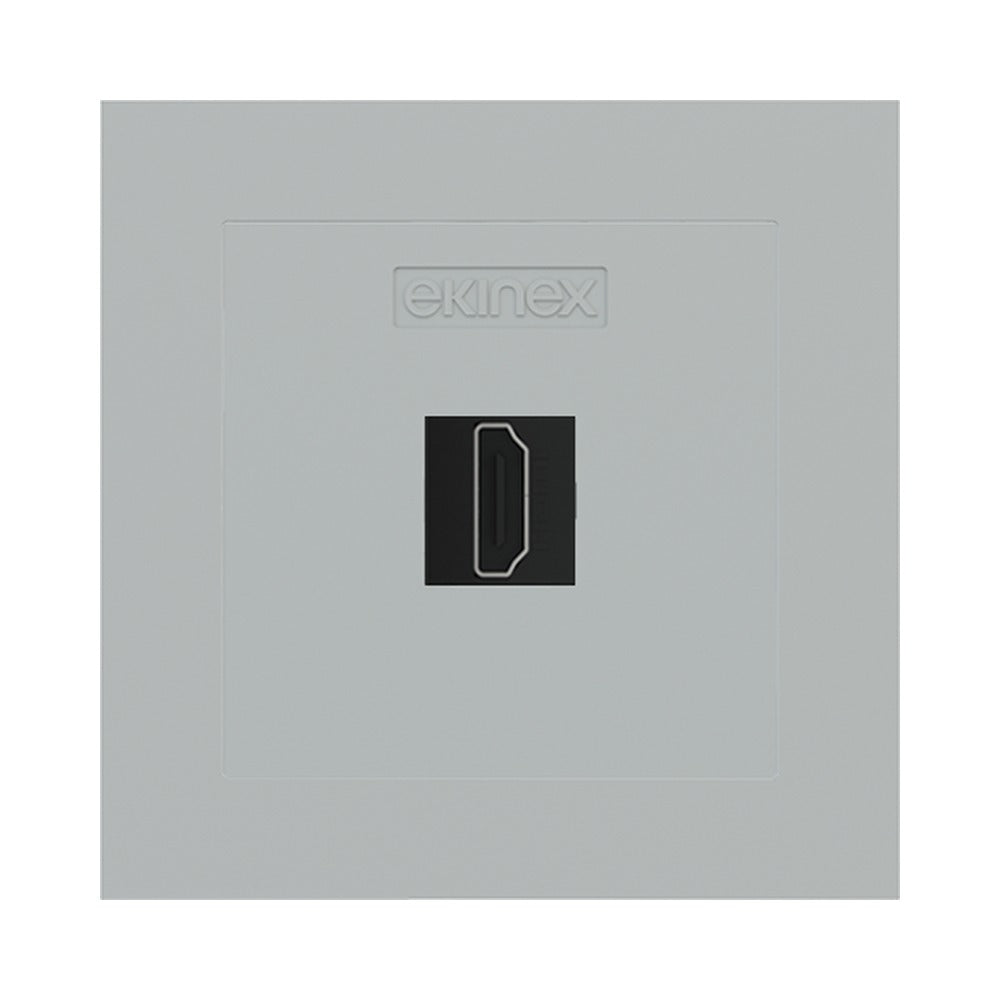 Ekinex keystone front cover 55x55 for 1 connector EK-KSC-1K – Fenix NTM Grey Ephesus (FGE)