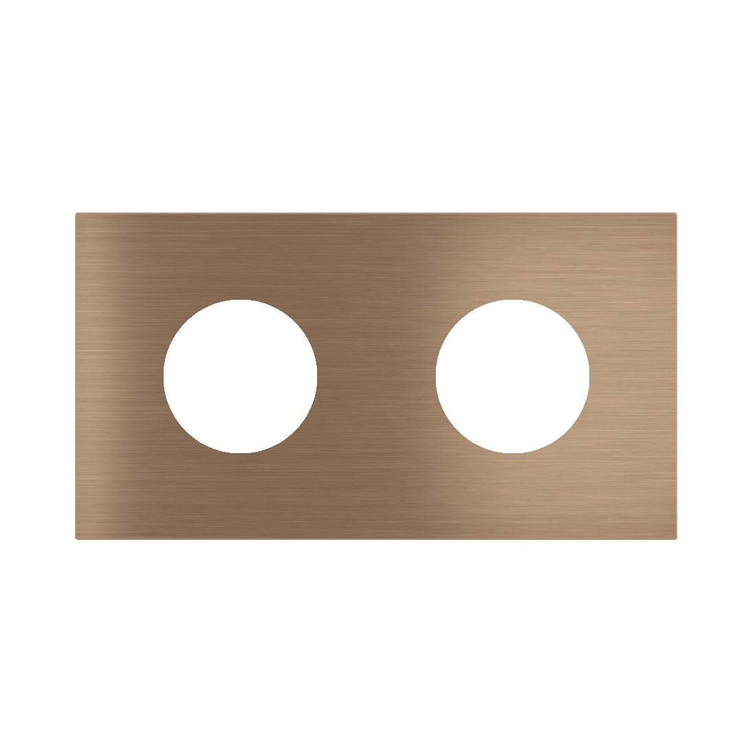 Ekinex Proxima 2-fold magnetic plate for 2 Schuko/FR/IL sockets EK-P2A-TT – Dark Chocolate