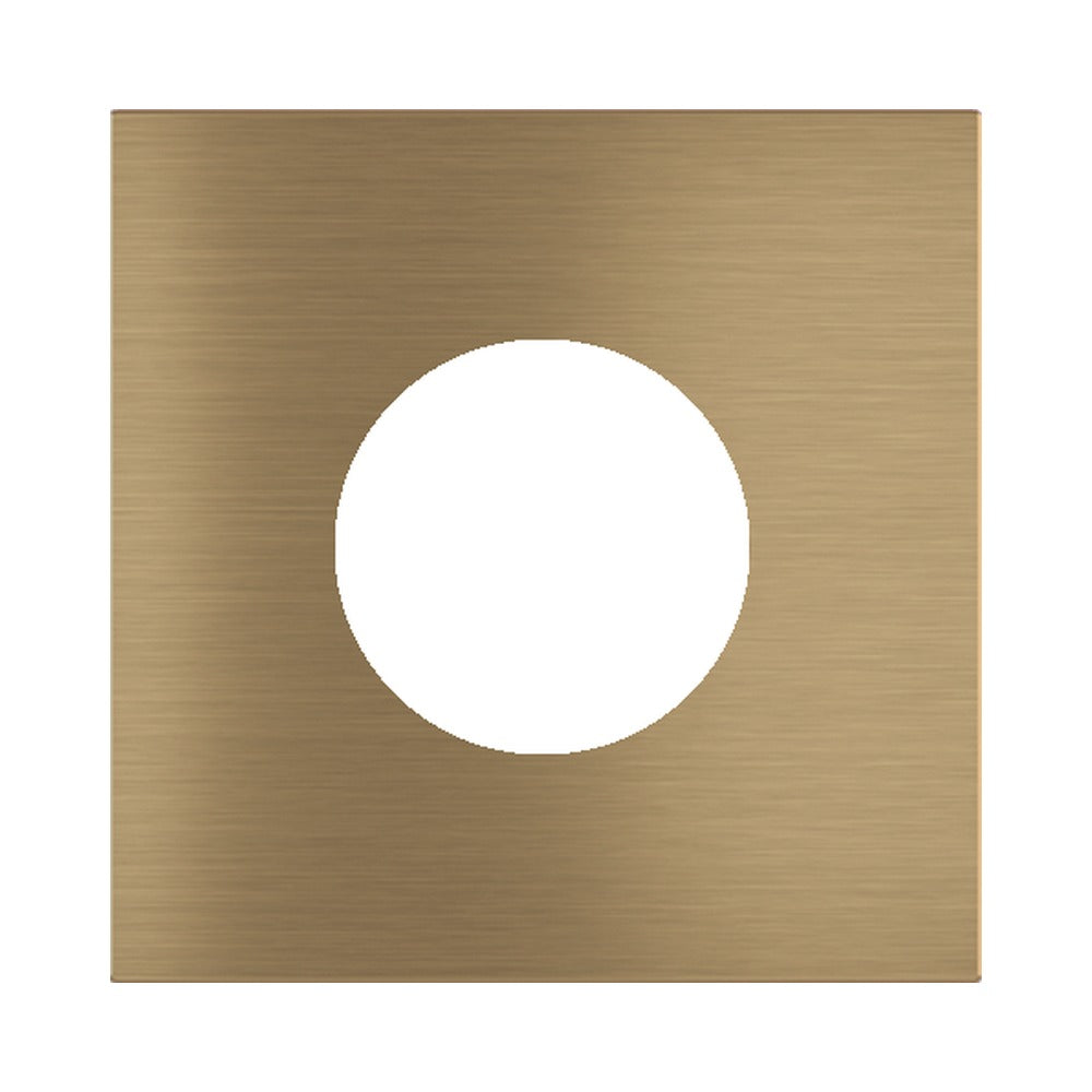 Ekinex Proxima square magnetic plate for Schuko/FR/IL socket EK-PQA-T – Antique Brass