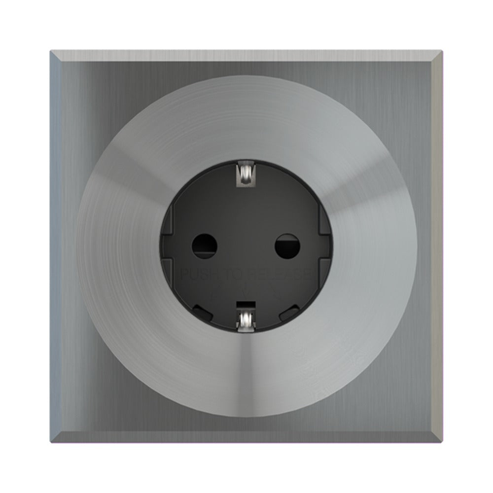 Ekinex Proxima / ERA Schuko socket, anthracite EK-PWT-DE – Spring terminals