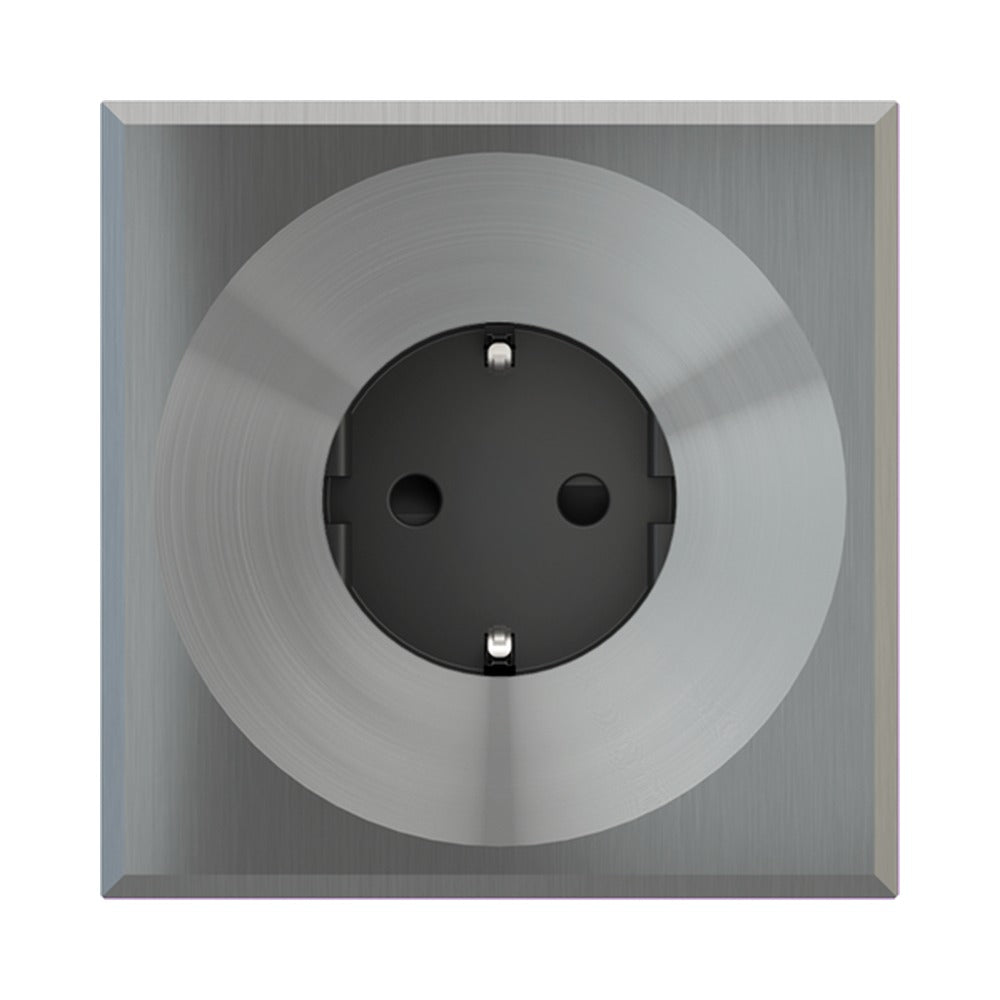 Ekinex Proxima / ERA Schuko socket, anthracite EK-PWT-DE – Screw terminals