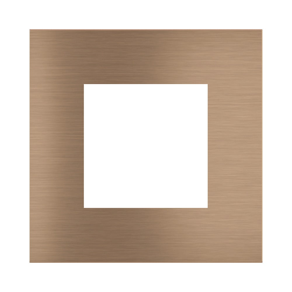 Ekinex Proxima square magnetic plate, 45x45 window (UK, multistandard, modules) EK-PQA-P – Dark Chocolate