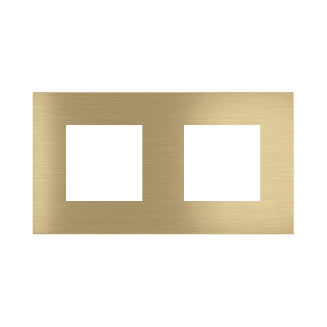 Ekinex Proxima 2-fold magnetic plate, 2x 45x45 windows EK-P2A-PP – Brass