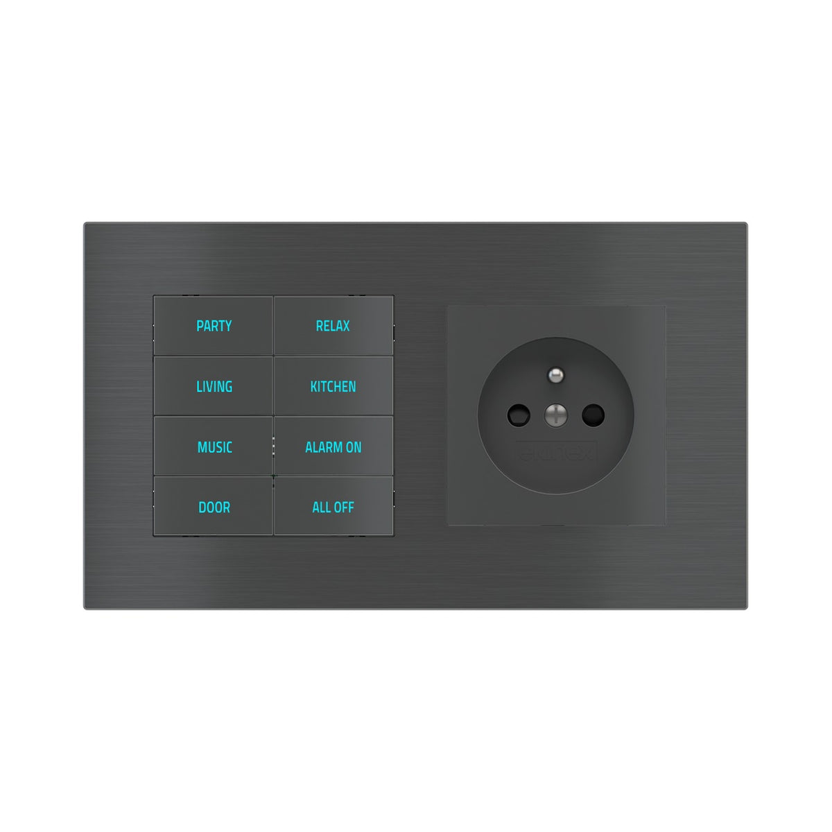 Ekinex EK-SQG plate – Metal Carbon (GBU)