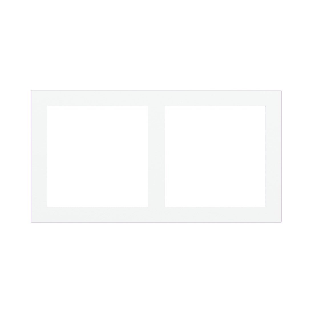 Ekinex 2-fold plate – Technopolymer Pure White (GAR)