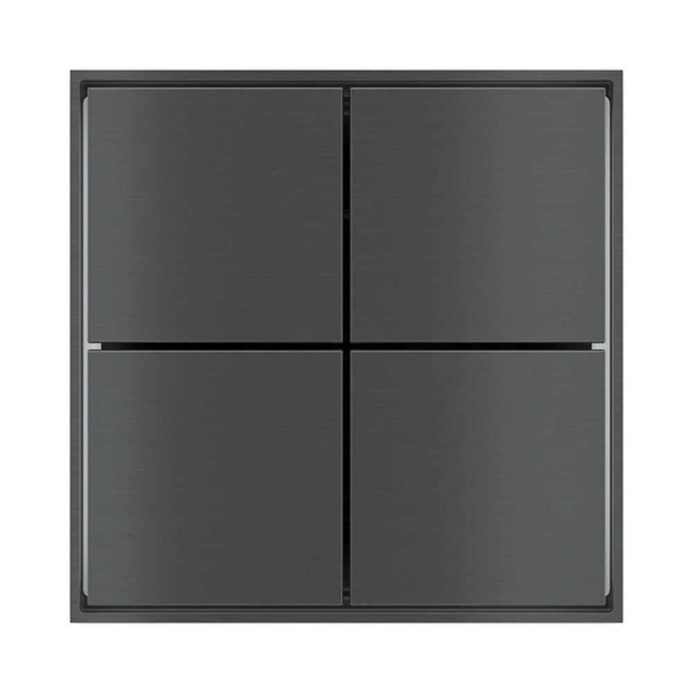 Ekinex FF KNX 4-channel basic pushbutton (no LED) EK-E32-TP – assembled device