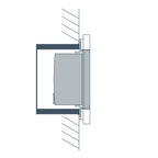 Elsner KNX AQS/TH-UP Touch, pure white